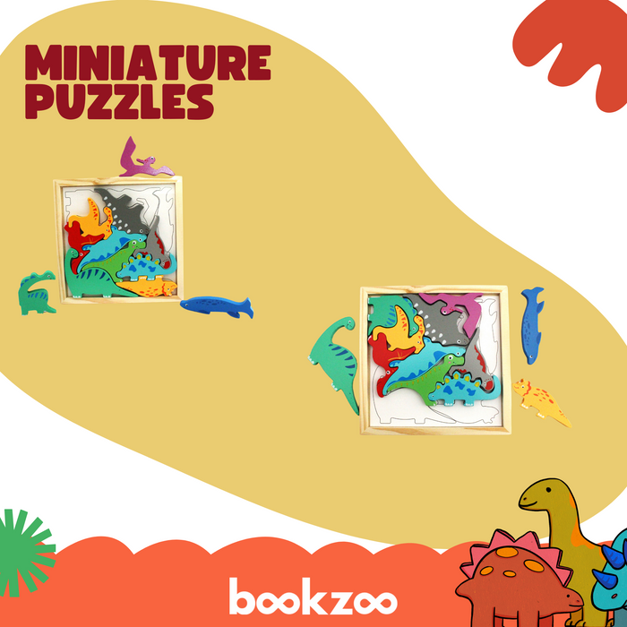 Miniature puzzle - Dinosaurs set
