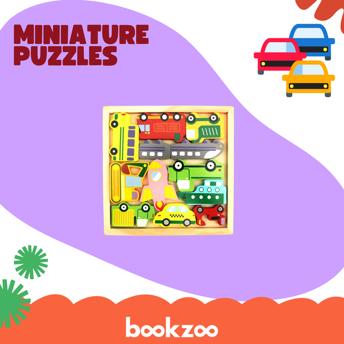 Miniature puzzle - Vehicles set