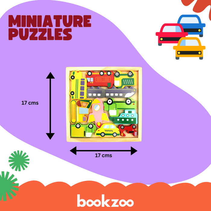 Miniature puzzle - Vehicles set