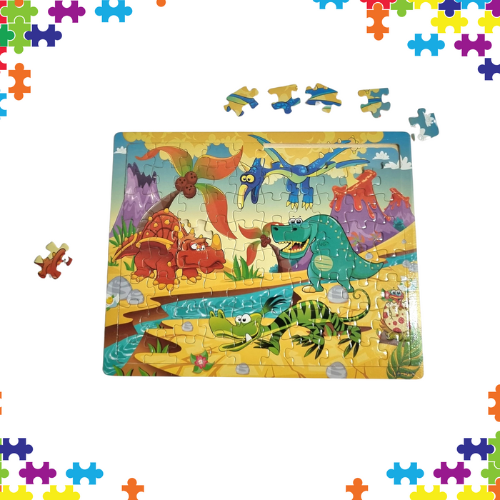 Jigsaw puzzle board - Dinosaurs