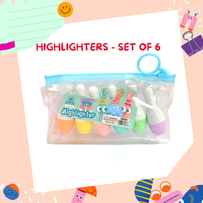 Highlighters - Pinball - 6 pieces per set