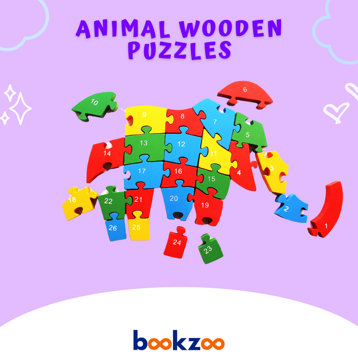 Wooden Animal Puzzle - Elephant