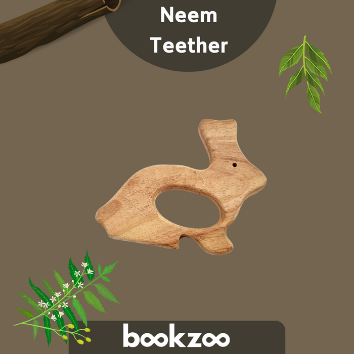 Neem Teether - Rabbit Shape