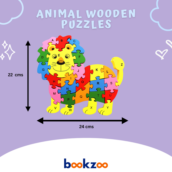 Wooden Animal Puzzle - Lion