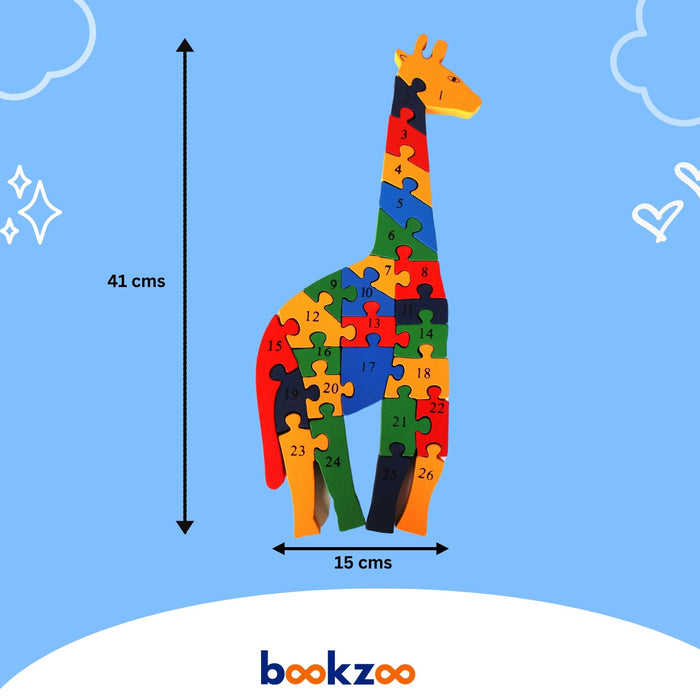 Wooden Animal Puzzle - Giraffe
