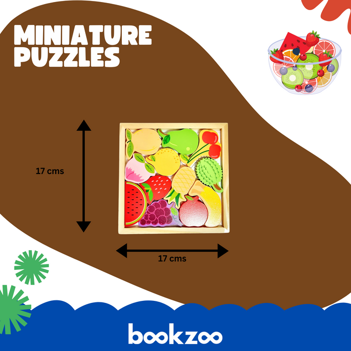 Miniature puzzle - Fruits set