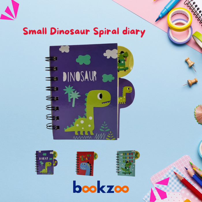 Small Dinosaur Spiral diary