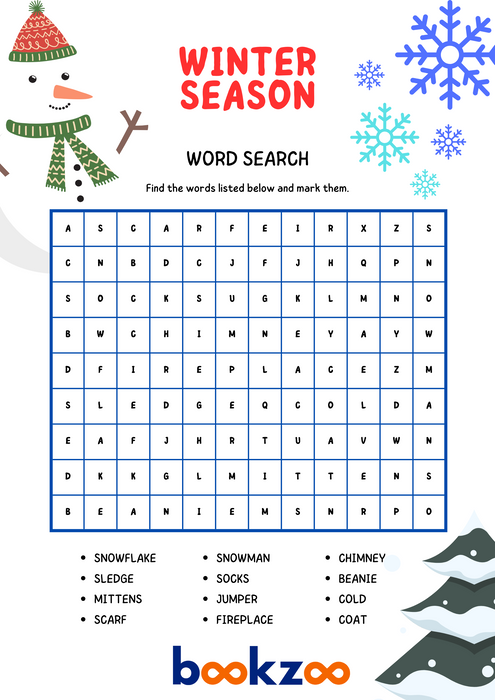Word search - Winter Season