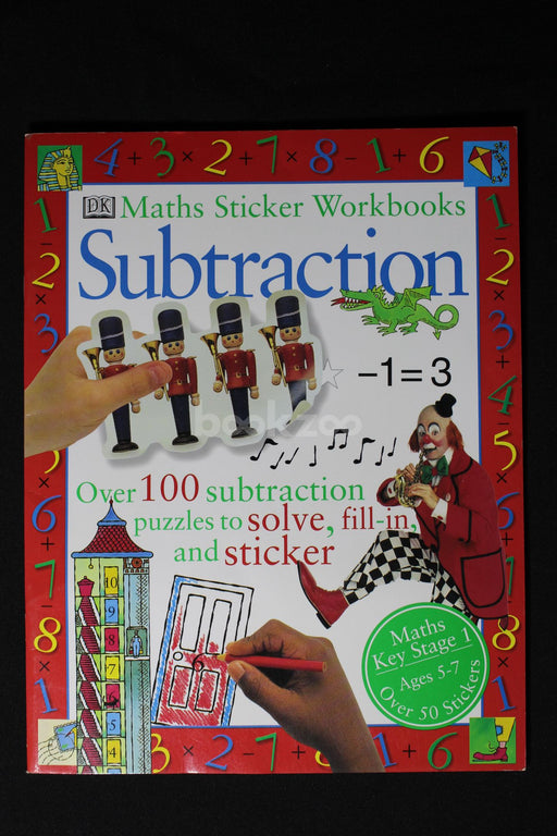 Subtraction: Over 100 subtraction puzzles to solve , fill-in, and sticker