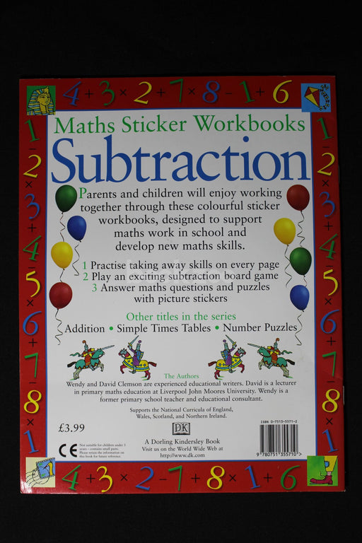 Subtraction: Over 100 subtraction puzzles to solve , fill-in, and sticker