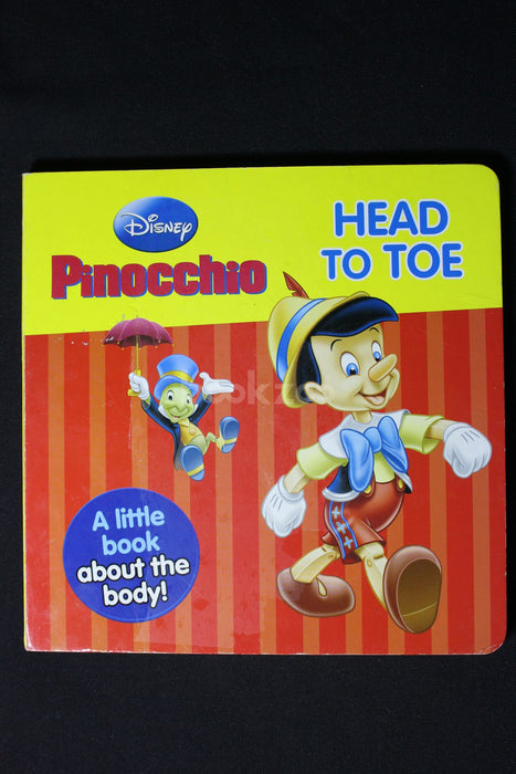 DISNEY PINOCCHIO Head to Toe - a little book about body