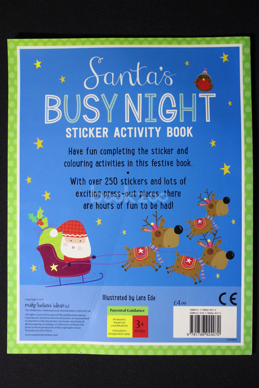 Santa's Busy night : Stickers activity book 