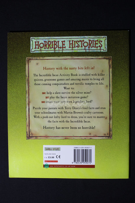 Horrible Histories : Incredible Incas Activity Book