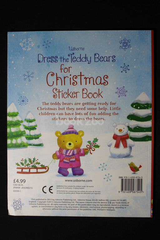 Dress the Teddy Bears for Christmas Sticker Book
