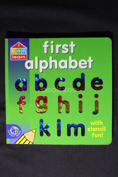 First alphabet : With stencil fun !