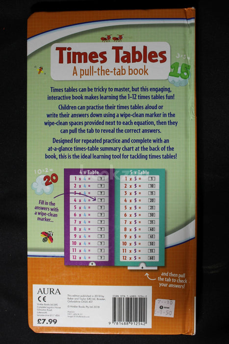 Times Tables : A pull-the-tab book 