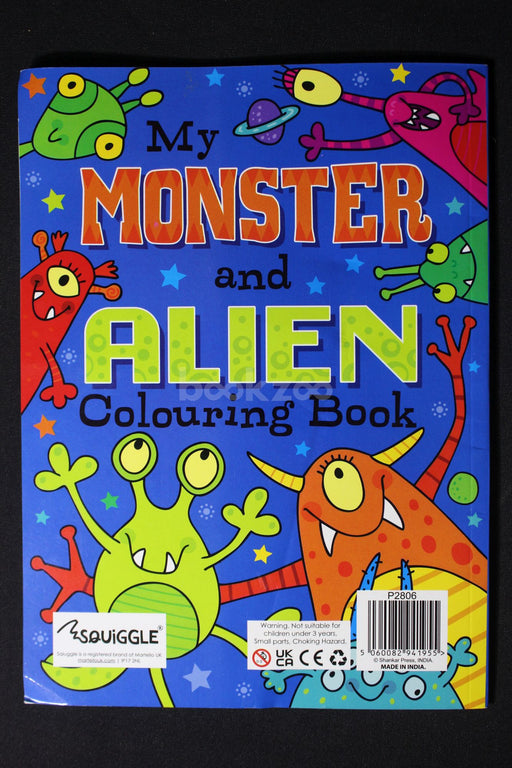 My monster and alien colouring book 