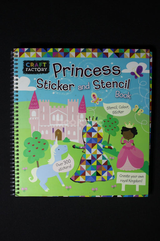 Craft Factory Princess Sticker And Stencil Book