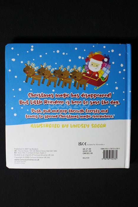 Reindeer Saves Christmas- Surprises to Push, Pull, Pop, inside