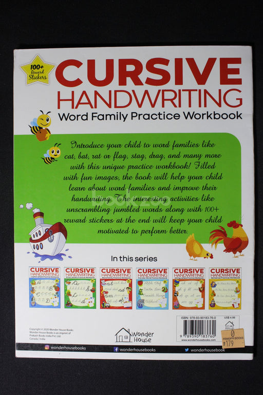 Cursive Handwriting: Word Family: Practice Workbook