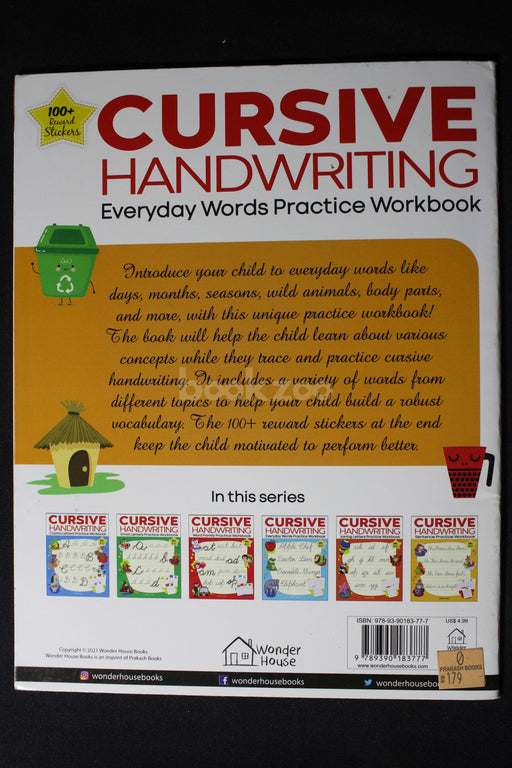 Cursive Handwriting: Everyday Words: Practice Workbook