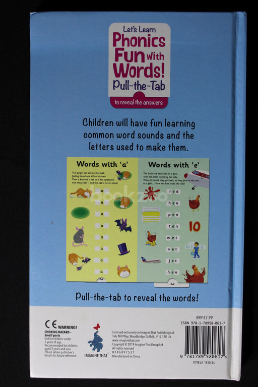 Let's Learn : Phonics Fun With Words!(Pull-The-Tab)