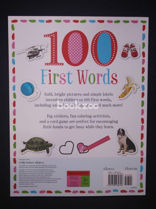 100 First Words:Activity book with Big stickers
