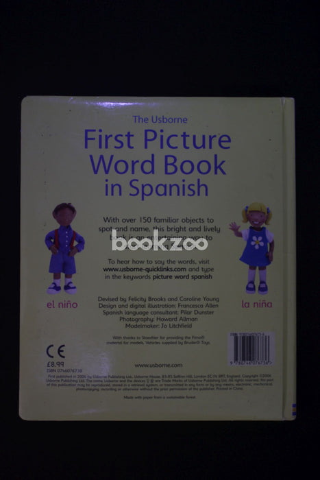 First Picture Word Book in Spanish