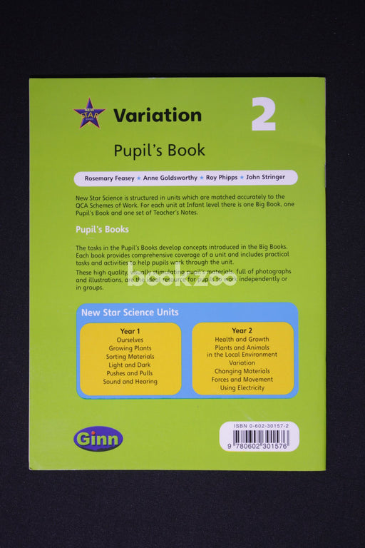 New Star Science : Variations Pupil's Book (STAR SCIENCE NEW EDITION)