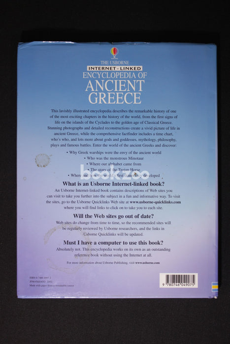 The Usborne Internet Linked Encyclopedia Of Ancient Greece