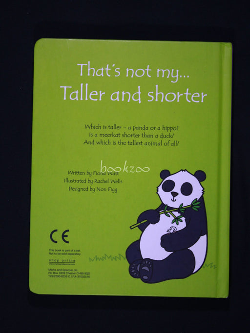 That's not my… Taller and shorted