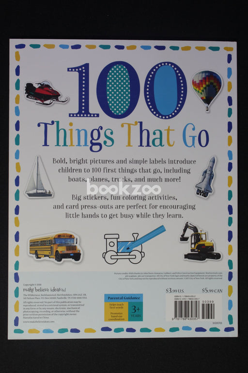 100 THINGS THAT GO WORDS ACTIVITY BOOK