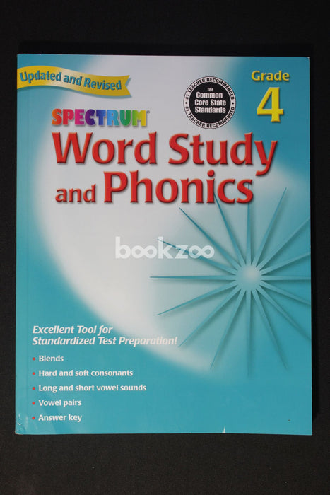 Spectrum:Word Study and Phonics, Grade 4