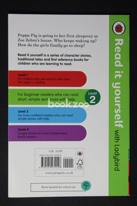 Buy Peppa Pig: First Sleepover, Read it yourself with Ladybird: Level 2 by  Ellen Philpott at Online bookstore  —