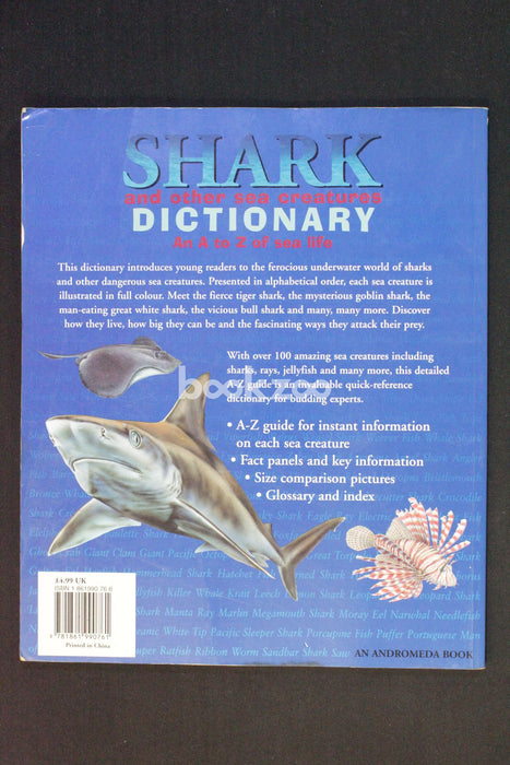 Shark and other sea creatures dictionary