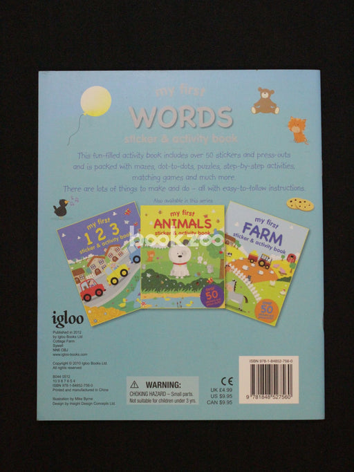 My first WORDS sticker & activity book
