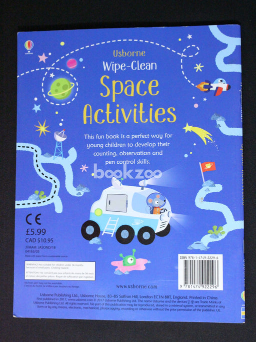 WIPE-CLEAN SPACE ACTIVITIES