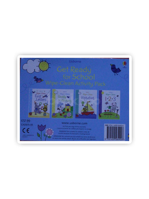 Get Ready For School Wipe-Clean  Activity Pack (Set of Four)