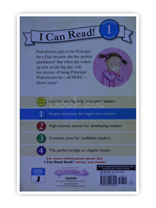 I can Read: Pinkalicious and the Sick Day, Level 1