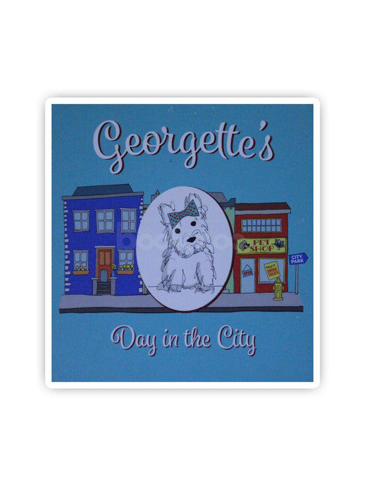 Georgette's Day In The City, Children's Dog Book and Coloring Book Gift Box Set with Tote Bag for Boys and Girls
