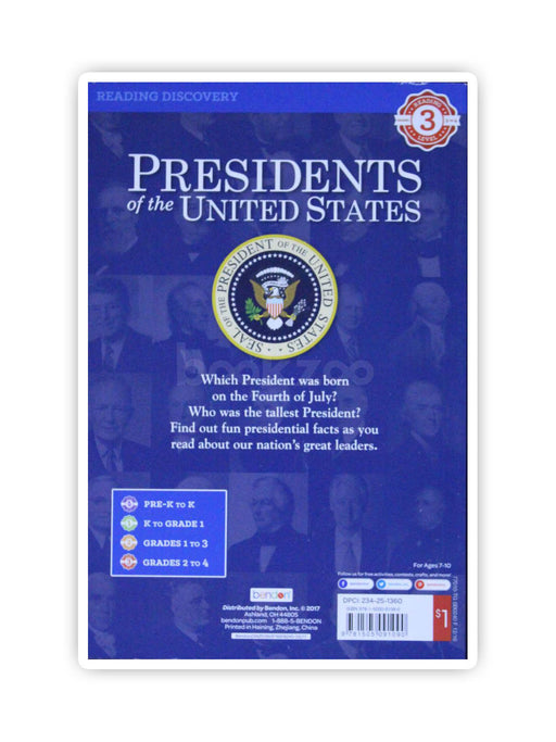 Reading Discovery Book Level 3 - Presidents of the United States - Grades 2-4