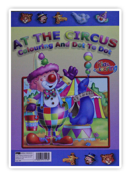 At the Circus colouring and dot to dot