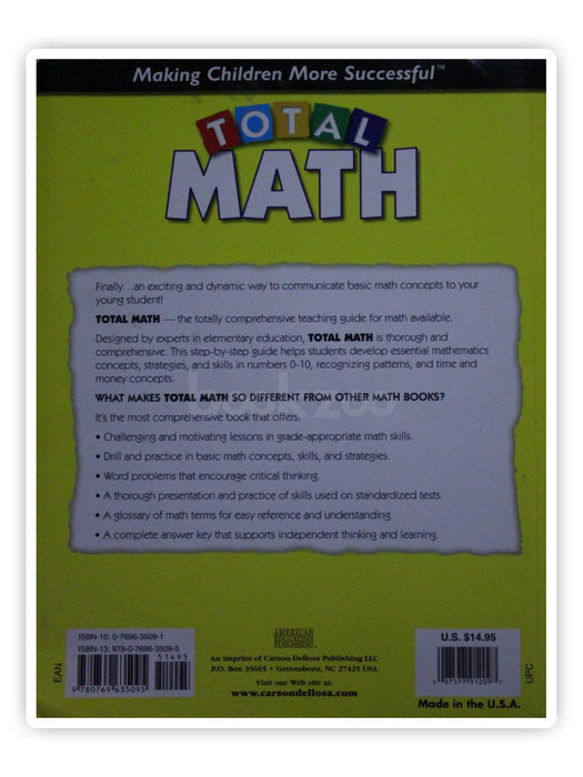 Total math: Preschool