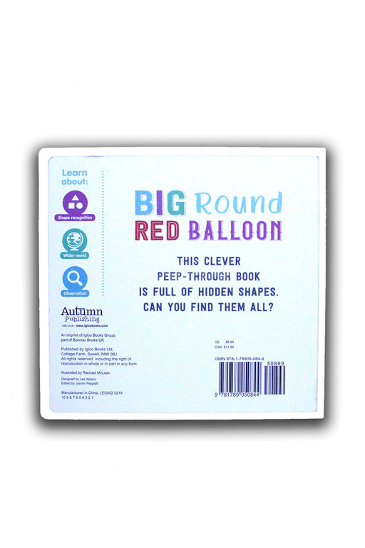 Big Round Red Balloon: Peep-Through Board Book