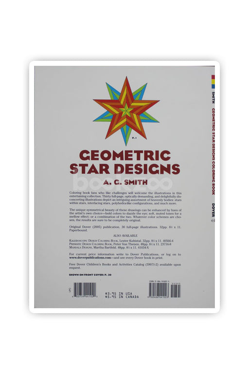 Geometric Star Designs Coloring Book
