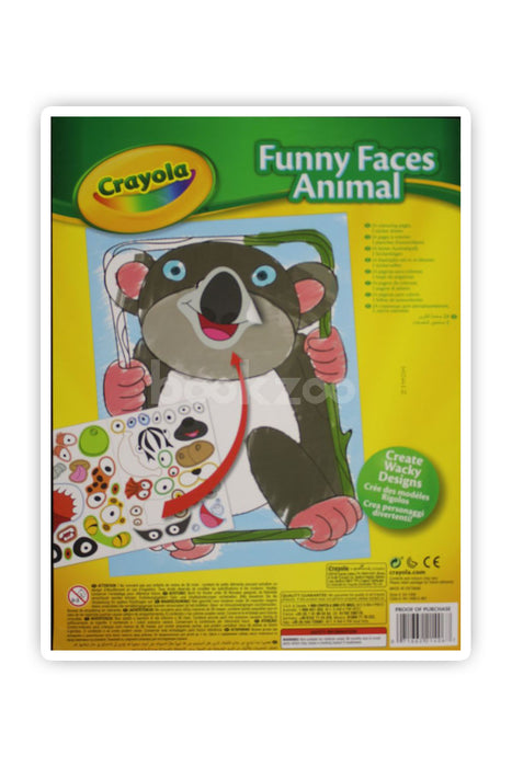 Crayola Funny Faces Coloring and Sticker Book