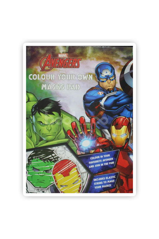 Marvel Avengers Colour Your Own Masks Pad