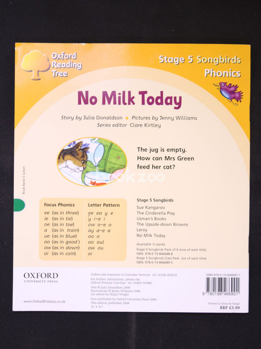 Oxford Reading Tree: Stage 5: Songbirds: No Milk Today