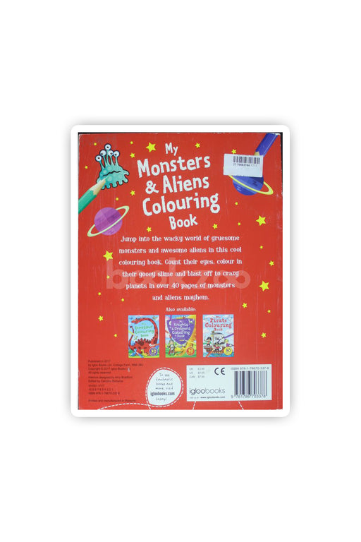 My monsters and aliens colouring book