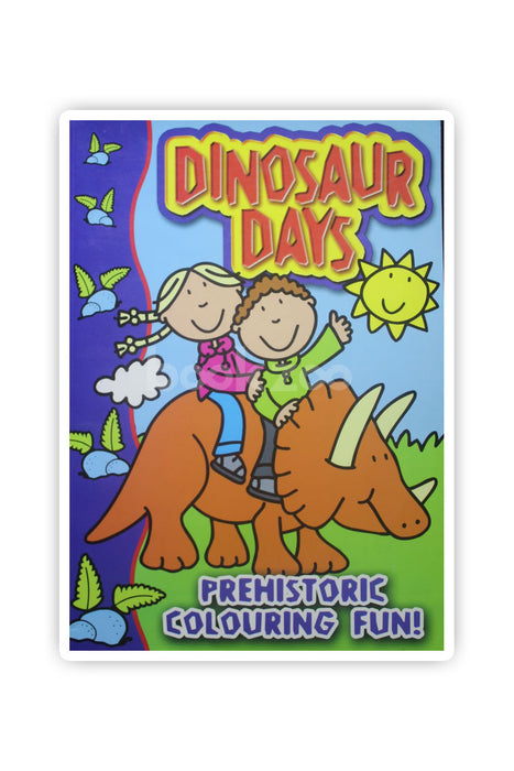 Dinosaur days-Prehistoric colouring fun